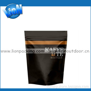 Black Stand up Bag Packaging Plastic Ziplock Printed Pouch Bag